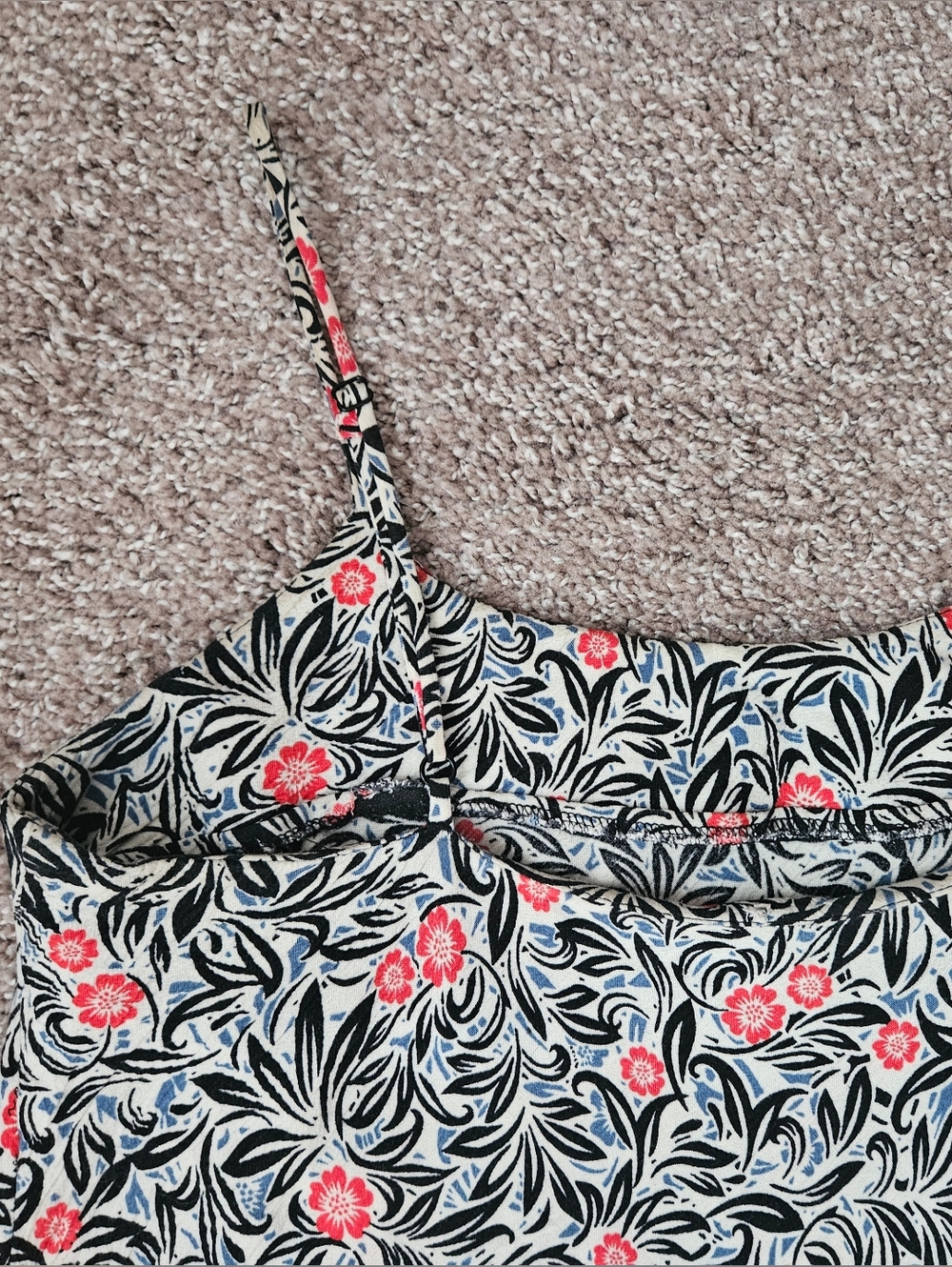 SISSTREVOLUTiON Seaside Floral Woven Tank Dress/Coverup | SZ S - Picture 6 of 8
